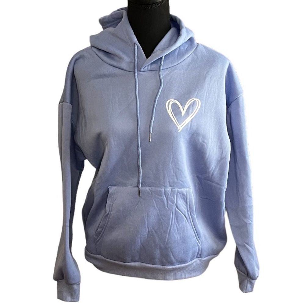 NWOT blue hoodie sweatshirt size medium